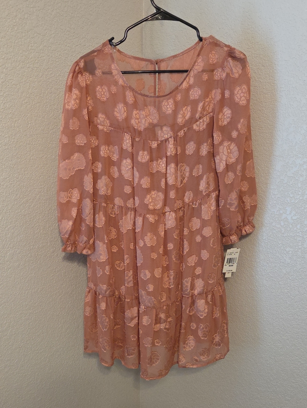 Speechless Mauve Floral Dress